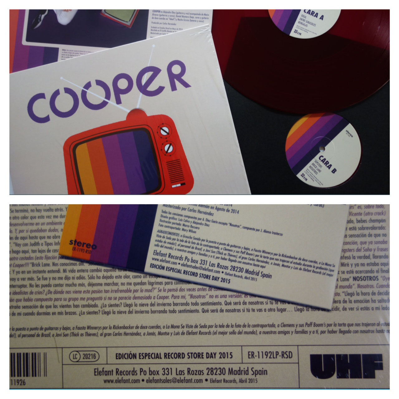 Imagen destacada de noticia: COOPER: Reedición de "UHF" para Record Store Day 2015